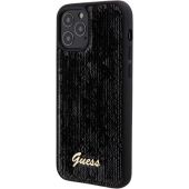 Obal Guess Sequin Script Logo Apple iPhone 12/12 Pro GUHCP12MPSFDGSK Black