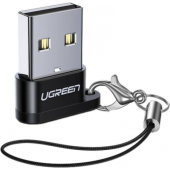 Redukcia Ugreen US250, USB-A(M)/USB-C(F), čierna