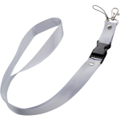 Šnúrka na mobil aj na krk odnímateľná strieborná