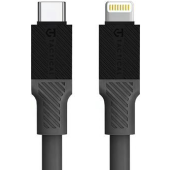 Tactical Fat Man, USB-C na Lightning, 1m, sivý