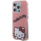 Plastové puzdro Hello Kitty na Apple iPhone 15 Pro HKHCP15LHKDSP IML Daydreaming Logo ružové