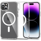 Plastové puzdro na Apple iPhone 15 Tech-Protect Flexair Hybrid MagSafe transparentné