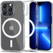 Plastové puzdro na Apple iPhone 14 Pro Tech-Protect Flexair Hybrid MagSafe transparentné