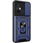 Odolné puzdro na Apple iPhone 14 Pro Max Camshield Ring Armor modré