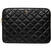 Puzdro Guess na notebook 13/14" GUCS14ZPSQSSGK PU Quilted 4G Metal Logo Computer Sleeve čierne