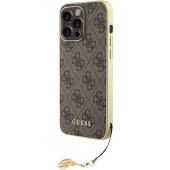 Obal Guess 4G Charm Apple iPhone 15 Pro Max GUHCP15XGF4GBR Brown
