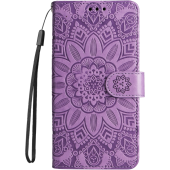 Diárové puzdro na Xiaomi 13T 5G/13T Pro 5G MEZZO slnečnica fialové