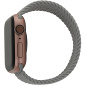 Náhradný remienok na Apple Watch 38/40/41 mm, dĺžka 145mm, Elastic band M, sivý