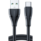 Joyroom Surpass Series S-UC027A11, USB-A na USB-C, 3A, 2m, čierny