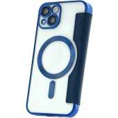 Diárové puzdro na Apple iPhone 15 Pro Smart Chrome Mag modré