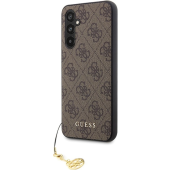 Plastové puzdro Guess na Samsung Galaxy S23 FE 5G S711 GUHCS23FEGF4GBR 4G Charms hnedé