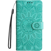 Diárové puzdro na Samsung Galaxy S23 FE 5G S711 MEZZO kvety zelené