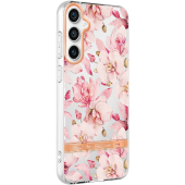 Silikónové puzdro na Samsung Galaxy S23 FE 5G S711 Flower TPU kvety Gardénie ružové