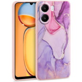 Silikónové puzdro na Xiaomi Redmi 13C/POCO C65 Tech-Protect Mood marble fialové