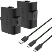 VENOM VS2883 Xbox Series S/X & One Black High Capacity Twin Battery Pack + 3 meter cable