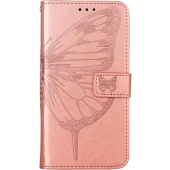 Diárové puzdro na Infinix Smart 7 MEZZO motýľ ružové