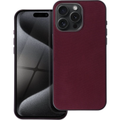 Plastové puzdro na Apple iPhone 15 Woven Mag Cover bordové