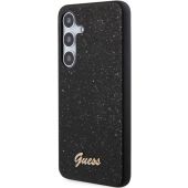 Obal Guess PC/TPU Glitter Flakes Metal Logo Samsung Galaxy S24+ 5G S926 GUHCS24MHGGSHK Black