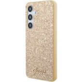 Obal Guess PC/TPU Glitter Flakes Metal Logo Samsung Galaxy S24 5G S921 GUHCS24SHGGSHD Gold