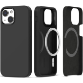 Silikónové puzdro na Apple iPhone 13/14 Tech-Protect Silicone MagSafe čierne