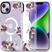 Silikónové puzdro na Apple iPhone 14 Tech-Protect MagMood MagSafe Spring Floral