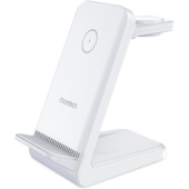 Choetech T608 4v1, 15W, bezdrôtová nabíjačka, biela