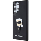 Plastové puzdro Karl Lagerfeld na Samsung Galaxy S24 Ultra 5G S928 KLHCS24L3DRKINK Rubber Ikonik NFT čierne