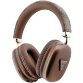 Guess PU Leather 4G Triangle Logo Bluetooth Stereo Headphone GUBHK1P4TPW Brown