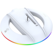 iPega P5S025S RGB, vertikálny stojan, PS5 Slim, biely