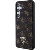 Obal Guess PU Leather 4G Triangle Metal Logo Samsung Galaxy S24+ 5G S926 GUHCS24MPG4GPK Black