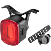 Rockbros Q2S, LED zadné svetlo s inteligentným stop systémom + USB-C-USB-A kábel, čierne