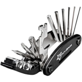 Rockbros GJ1601, 16-in-1, multifunkčné náradie na opravu bicyklov, čierne