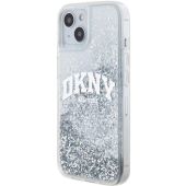 DKNY Liquid Glitter Arch Logo Apple iPhone 14 DKHCP14SLBNAET Transparent