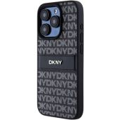 DKNY Repeat Texture Pattern W Tonal Stripe Samsung Galaxy S24 5G S921 DKHCS24SPRTHSLK Black