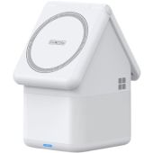 W20 4-in-1 House-shaped Magnetic Wireless Charger Stand 15W White