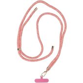 SWING (8mm) nastaviteľná šnúrka na mobil 165cm ružovo-biela