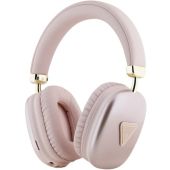Guess Saffiano PU Leather Triangle Logo Wireless Headphones GUBHK1SATSP Pink