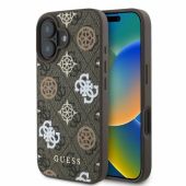 Obal Guess PU 4G Peony MagSafe Apple iPhone 16 GUHMP16SP4PWPW hnedý