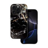 FORCELL F-PROTECT Mirage case compatible with MagSafe for IPHONE 16 PRO black marble