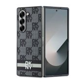 Obal DKNY PU Leather Checkered Pattern and Stripe Samsung Galaxy Z Fold6 5G F956 DKHCZFD6PCPTSSK čierny