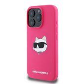 Obal Karl Lagerfeld Sil Choupette Head Print Apple iPhone 16 Pro Max KLHMP16XSCHPPLF ružový