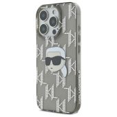 Karl Lagerfeld case for iPhone 16 Pro 6,3 KLHCP16LHKLPKHK black Hard IML Karl Head Electroplated