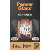 PanzerGlass - Tvrdené sklo UWF Privacy s aplikátorom pre Apple iPhone 15 Plus, čierna