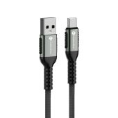 FORCELL F-ENERGY C256 cable USB A to Type C QC3.0 3A 66W Cafule 1,2 m black