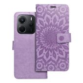 Obal MEZZO Book Xiaomi Redmi Note 14 5G mandala fialový