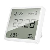 HOCO electronic clock with hygrothermometer HX41 white