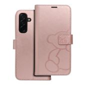Mezzo Book Samsung A26 A266 5G Teddy Bear - zlato-ružové