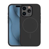 Obal Silicone Thin Mag Apple iPhone 15 Pro čierny
