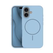 Obal Silicone Thin Mag Apple iPhone 16 Plus svetlomodrý