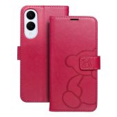 MEZZO Book case for SAMSUNG S25 Edge teddy bear magenta